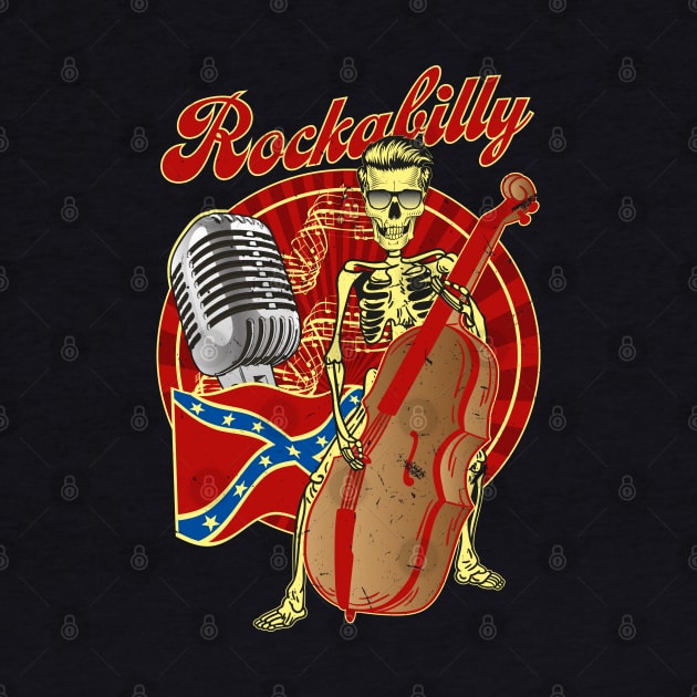 Rockabilly Bass Skeleton by RockabillyM